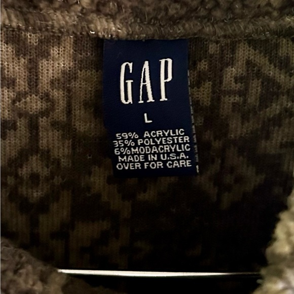Gap Vintage Sherpa Pullover Jacket.  Size Large. - Picture 9 of 9